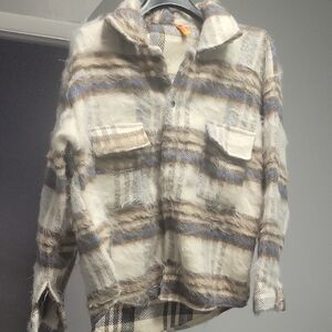 Plaid Fuzzy Jacket